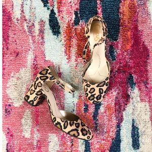 Sam Edelman • Joelle Leopard Block Heel Shoe